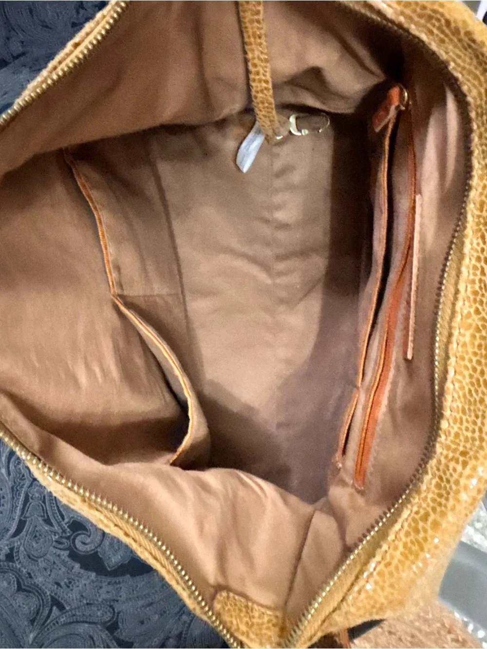 HOBO Women’s Convertible Satchel Handbag in Mustard Tan